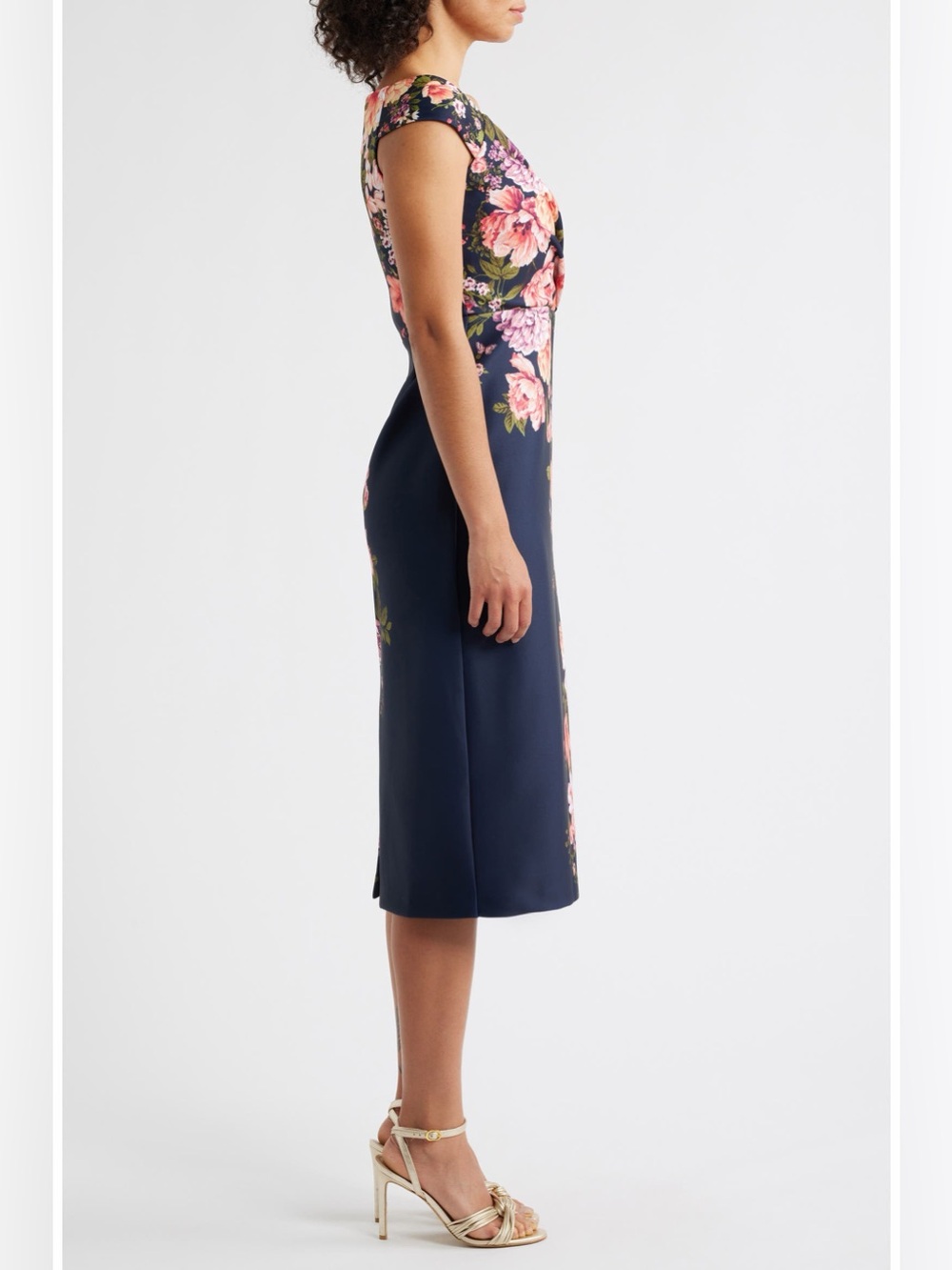 Eliza J Floral Print Scuba Sheath Dress Size 8 BNWT - Picture 3 of 6